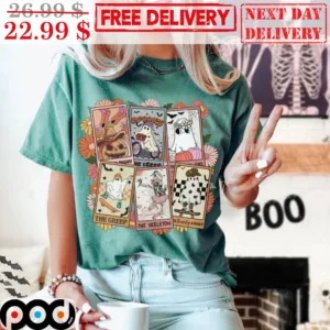 Halloween Ghost Tarrot Card The Creep The Skeleton Vintage Shirt