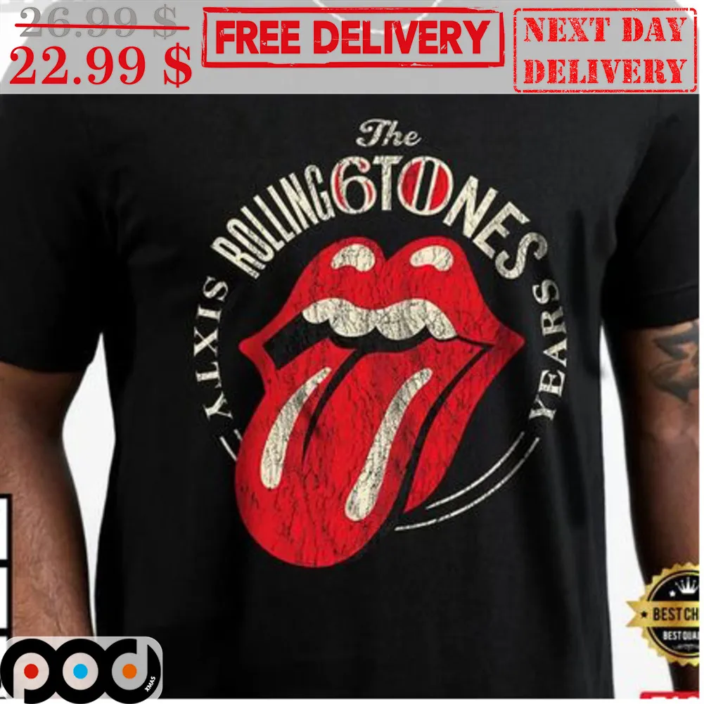 Lip The Rolling 6 Tones Sixty Years Vintage Shirt