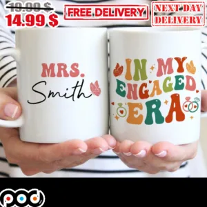 Mrs Smith In My Engaged Era Butterfly Mug
