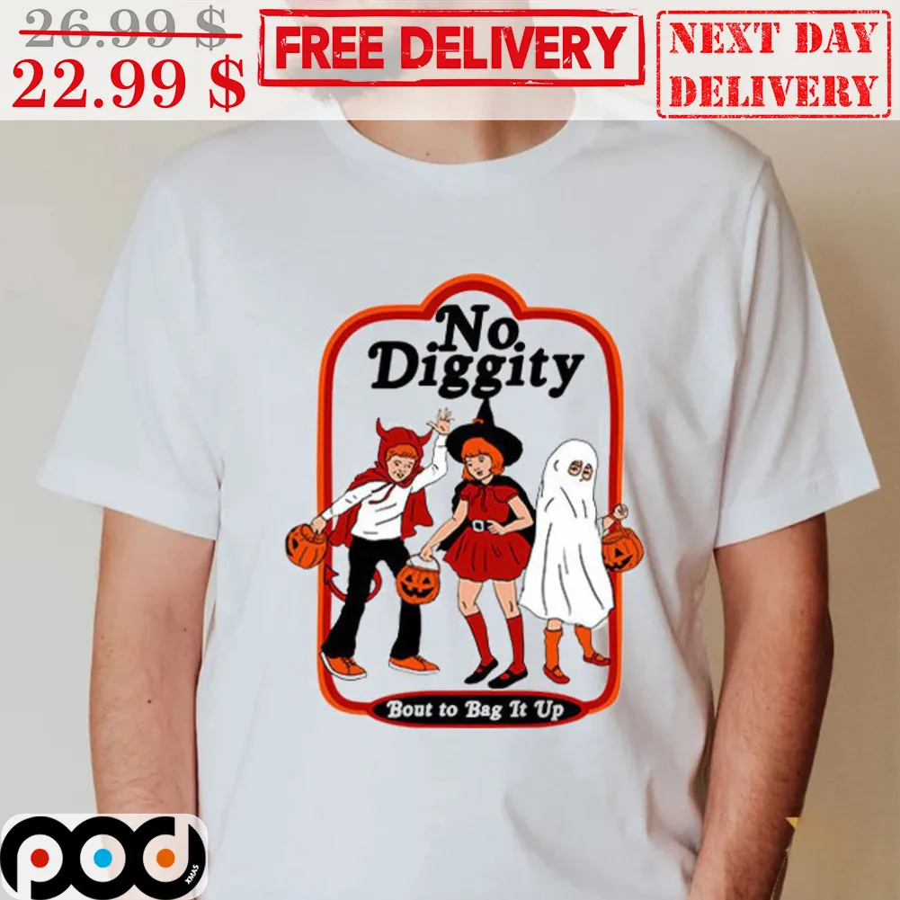 No Diggity Bout To Bag It Up Halloween 2023 Shirt