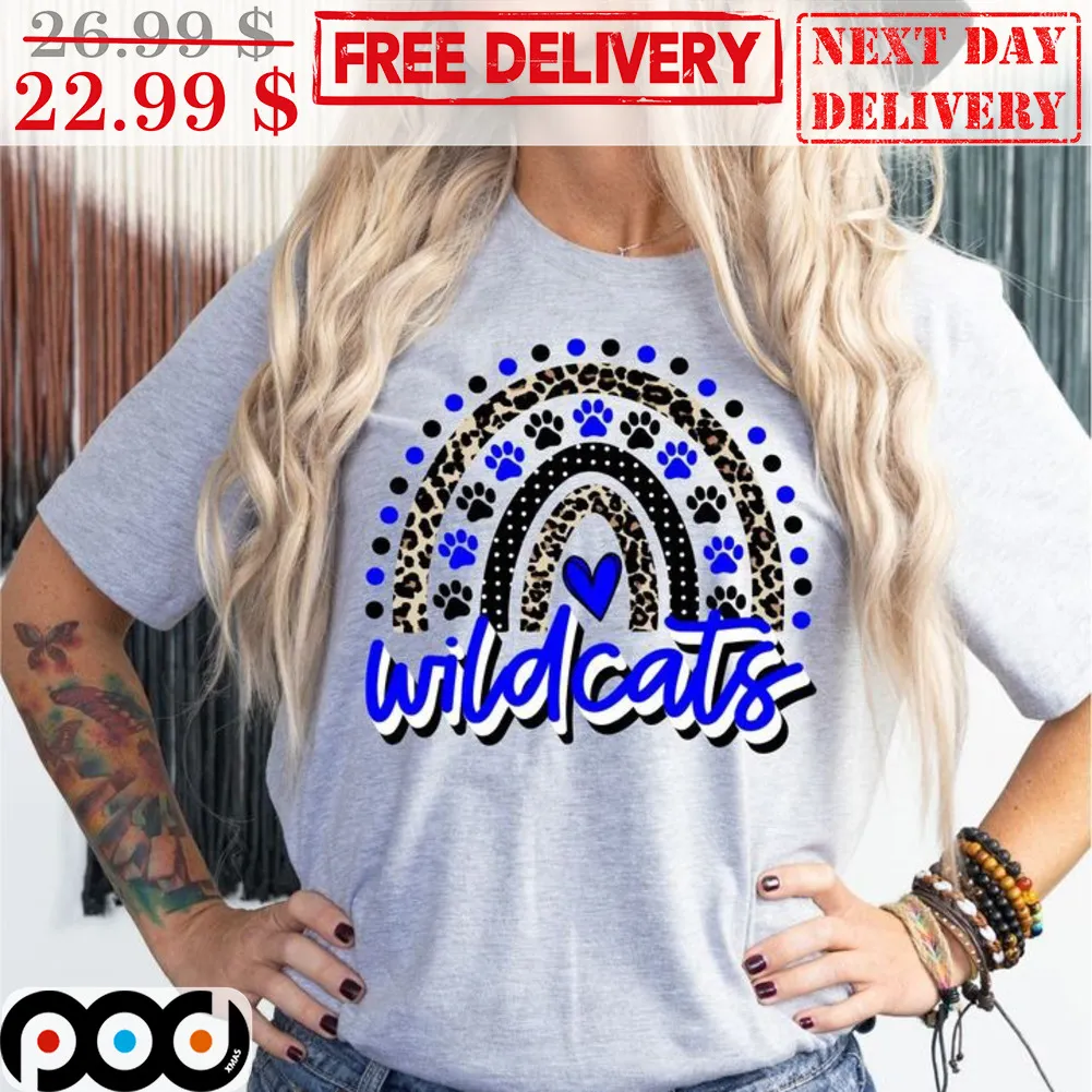 Rainbow Leopard Wildcats Love Vintage Shirt