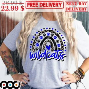 Rainbow Leopard Wildcats Love Vintage Shirt
