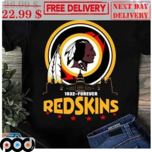 Native Chief 1932 Forever Red Skins Vintage Shirt