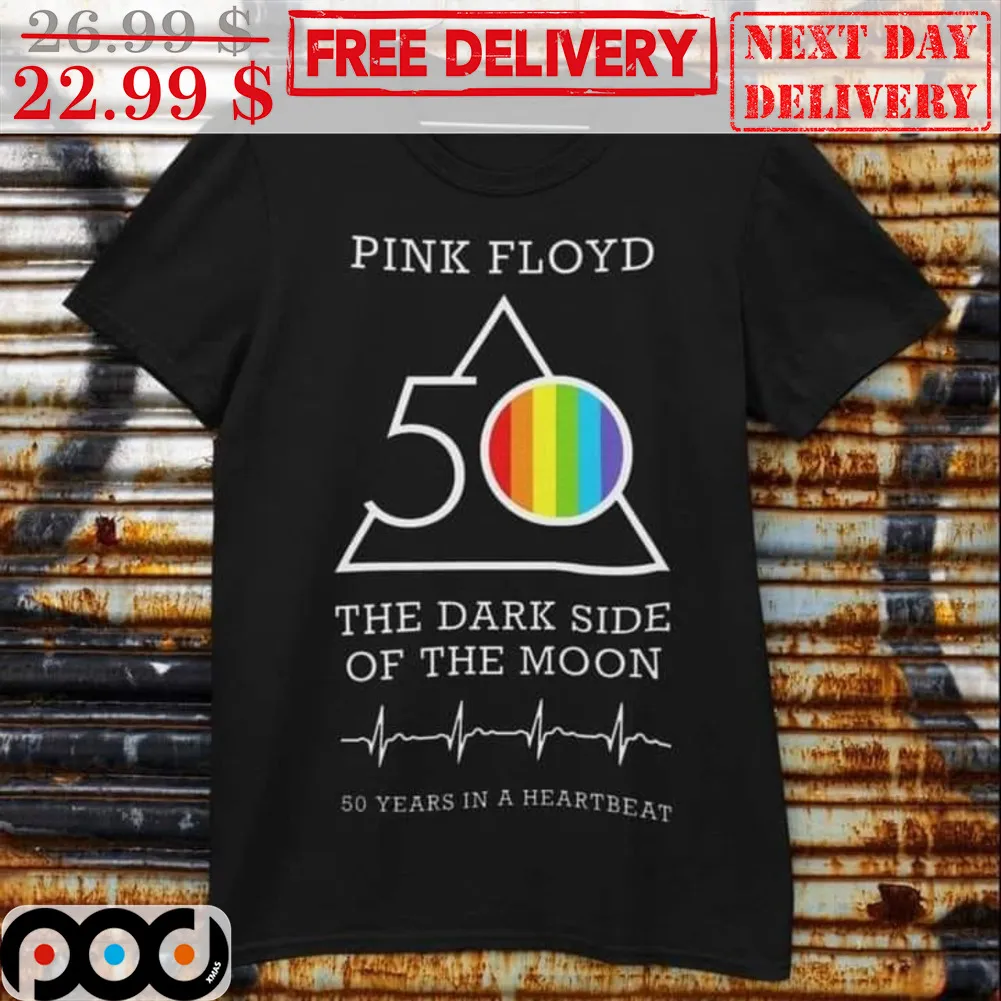 Pink Floyd 50 The Dark Side Of The Moon 50 Years In A Heartbeat Shirt