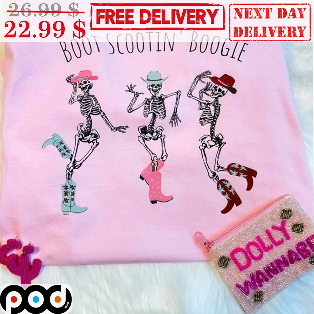 Skeleton Dance Boot Scootin' Boogie Shirt
