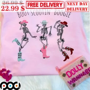 Skeleton Dance Boot Scootin' Boogie Shirt