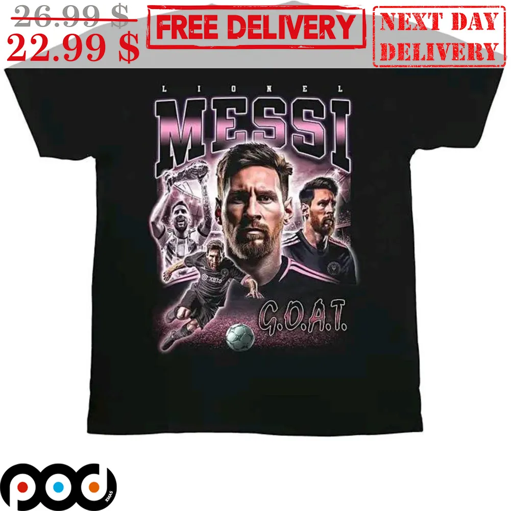 Lionel Messi GOAT Inter Miami Shirt