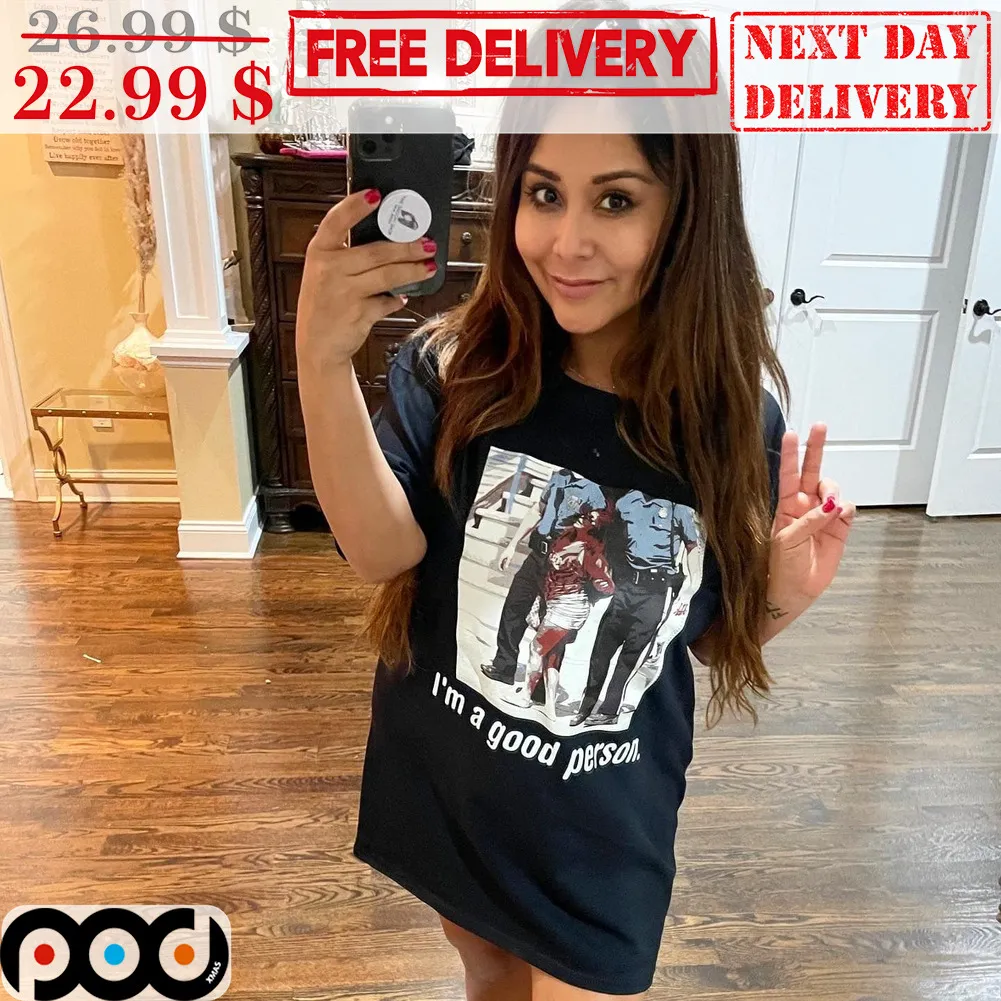 I'm A Good Person Police Man Shirt