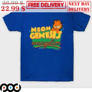 Garfield Neon Genesis Evangelion Shirt