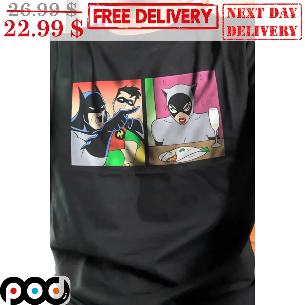 Meme Batman Point Cat Women Shirt