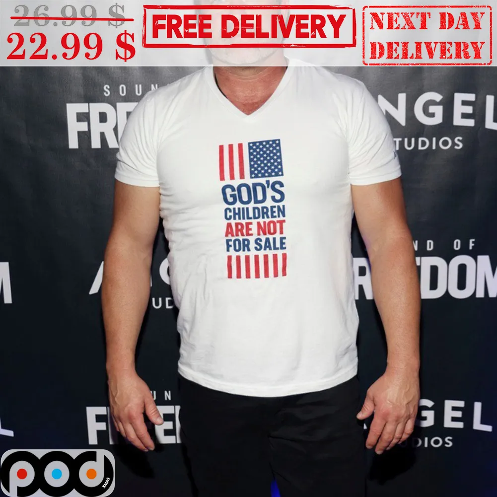 God's Children Are Not For Sale American Flag Shirt