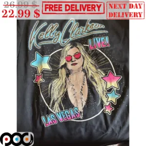 Kelly Clarkson Live Las Vegas Stars Vintage Shirt