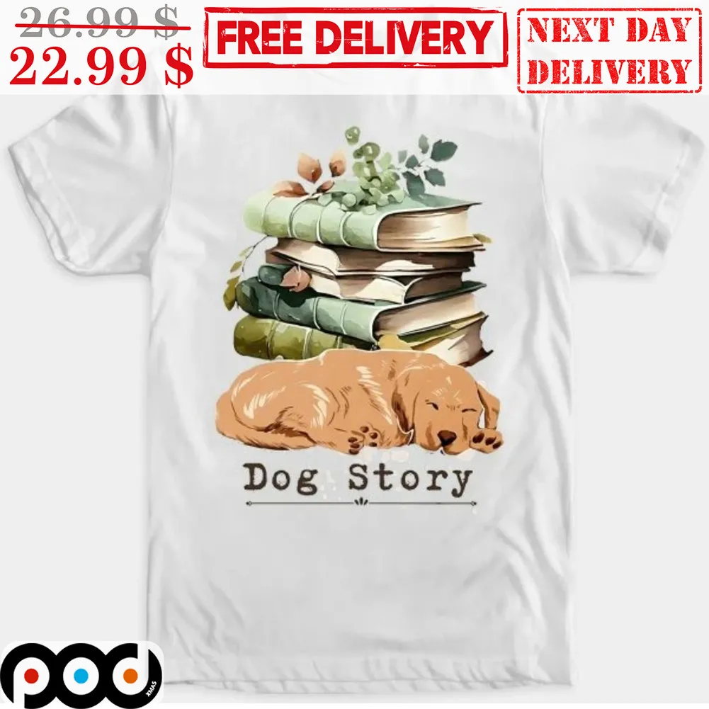 Book Dog Story Dog Sleep Vintage Shirt