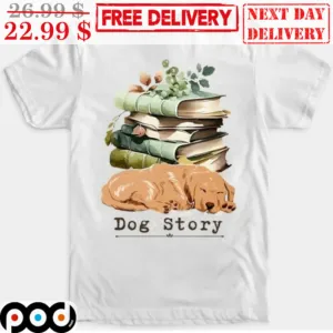 Book Dog Story Dog Sleep Vintage Shirt