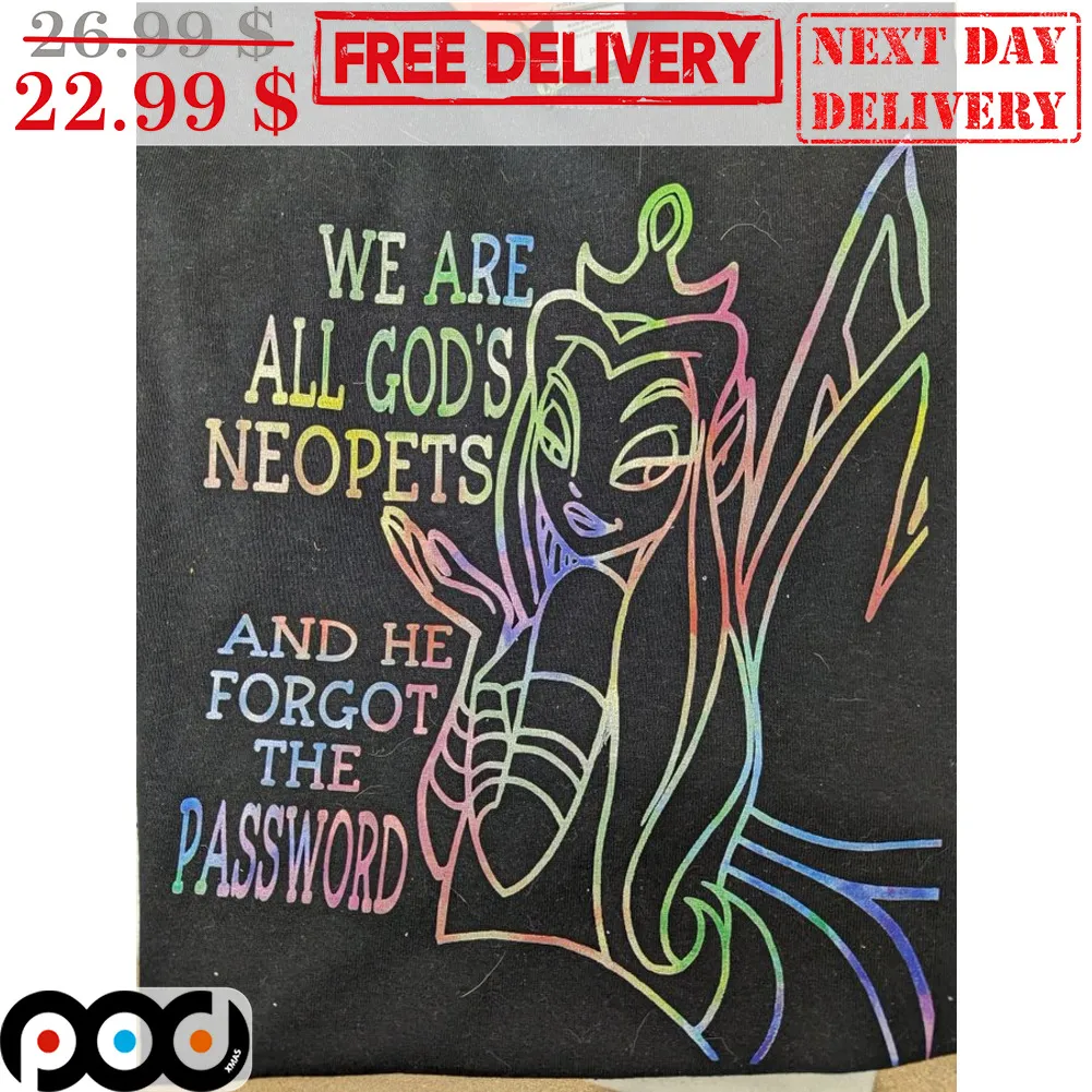 Fairy We Are All God's Neopets And He Forgot The Password Shirt