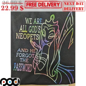Fairy We Are All God's Neopets And He Forgot The Password Shirt