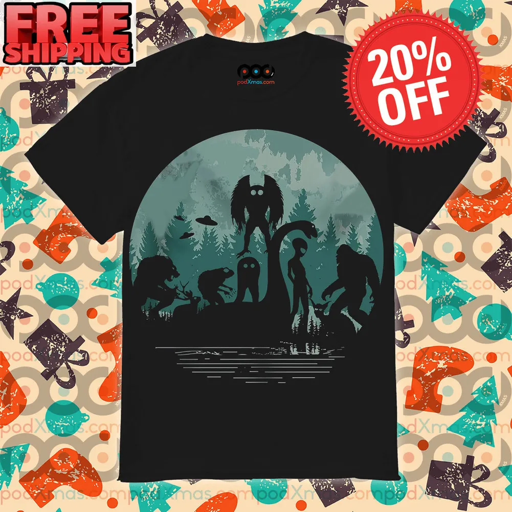 Alien Bigfoot Loch Ness Monster UFO Shirt