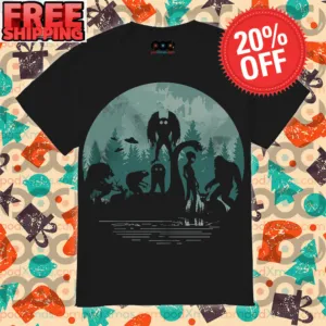 Alien Bigfoot Loch Ness Monster UFO Shirt