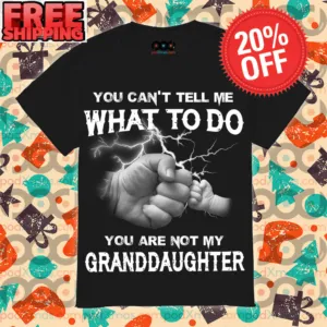 Fist Bumb You Can’t Tell Me What To Do You Are Not My Granddaughter Vintage Shirt