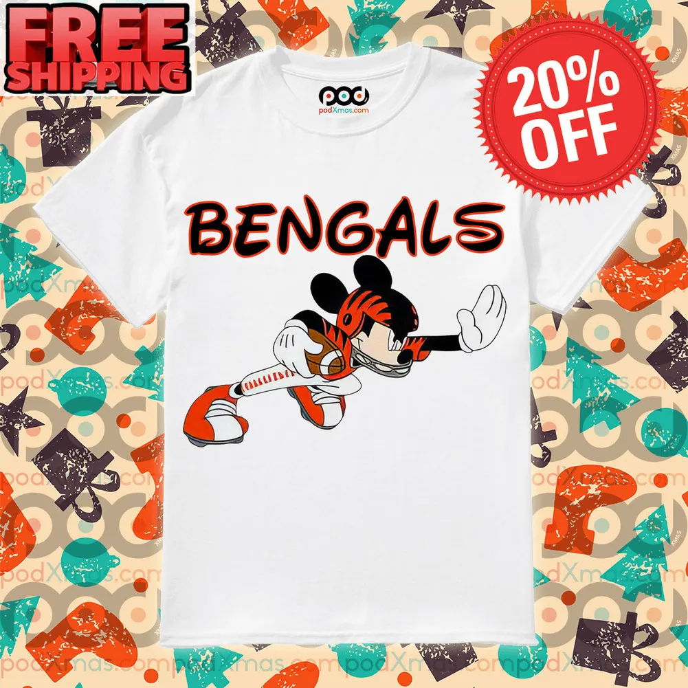 Cincinnati Bengals Mickey Mouse Disney Joe Burrow 2023 Shirt