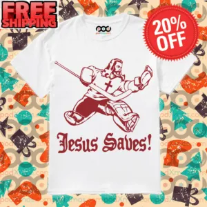 Jesus Saves Hockey Shirt