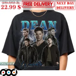 Dean Winchester Lightning Vitage Shirt