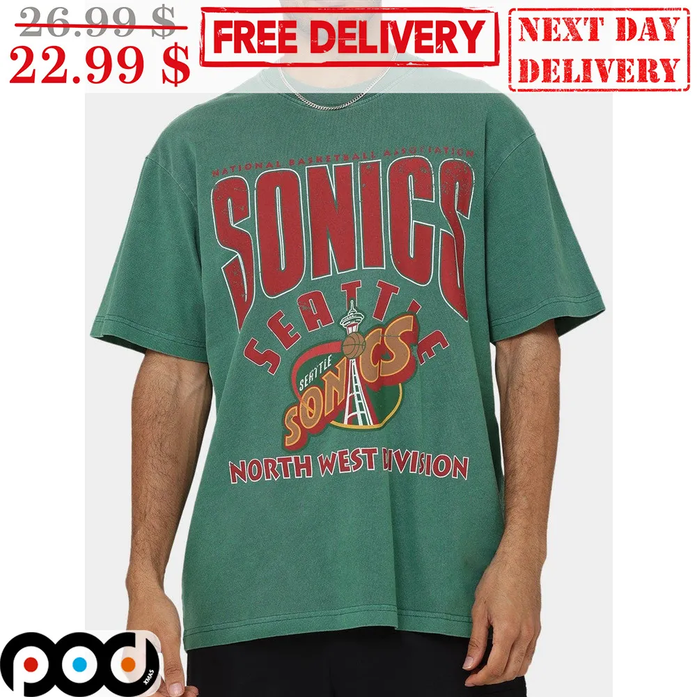 National Basketball Association Sonics Seattle North West Division Shirt
