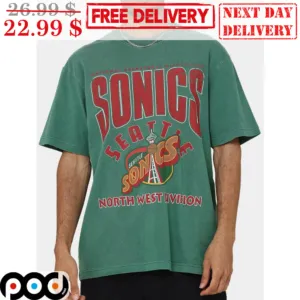 National Basketball Association Sonics Seattle North West Division Shirt