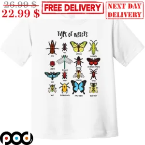 Types Of Insect Collector Bugs Shirt