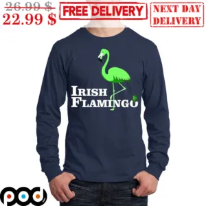 Green Irish Flamingo Shirt