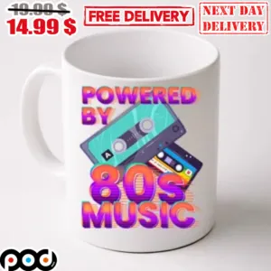 Powered By 80s Music Coffee Mug