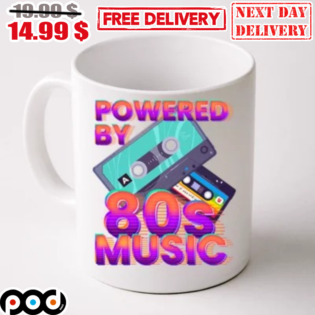 Powered By 80s Music Coffee Mug