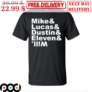 Mike & Lucas & Dustin & Eleven & Will Shirt