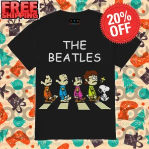 Snoopy The Beatles Cross Shirt