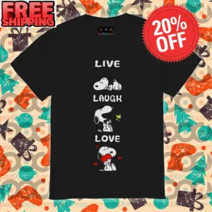 Snoopy Live Laugh Love Status Shirt