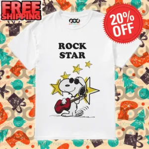 Snoopy Playing Guitar Rock Star Shirt