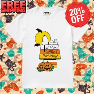 Night Moon Welcome Great Pumpkin Snoopy Halloween 2023 Shirt