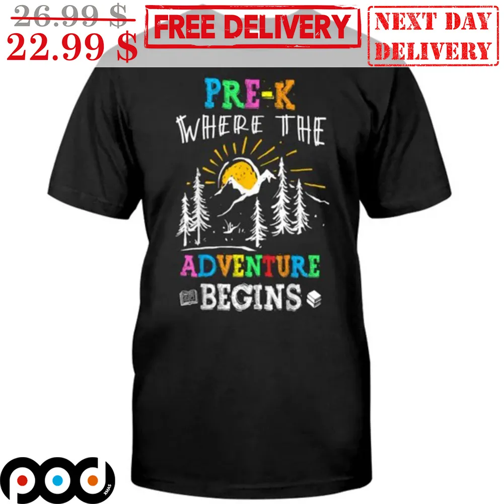 Pre-K Where The Adventure Begins Vintage Shirt