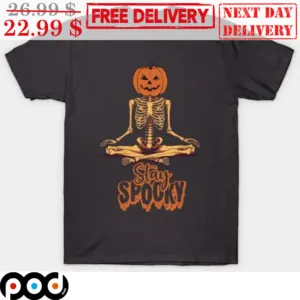 Pumpkin Skeleton Stay Spooky Halloween 2023 Shirt