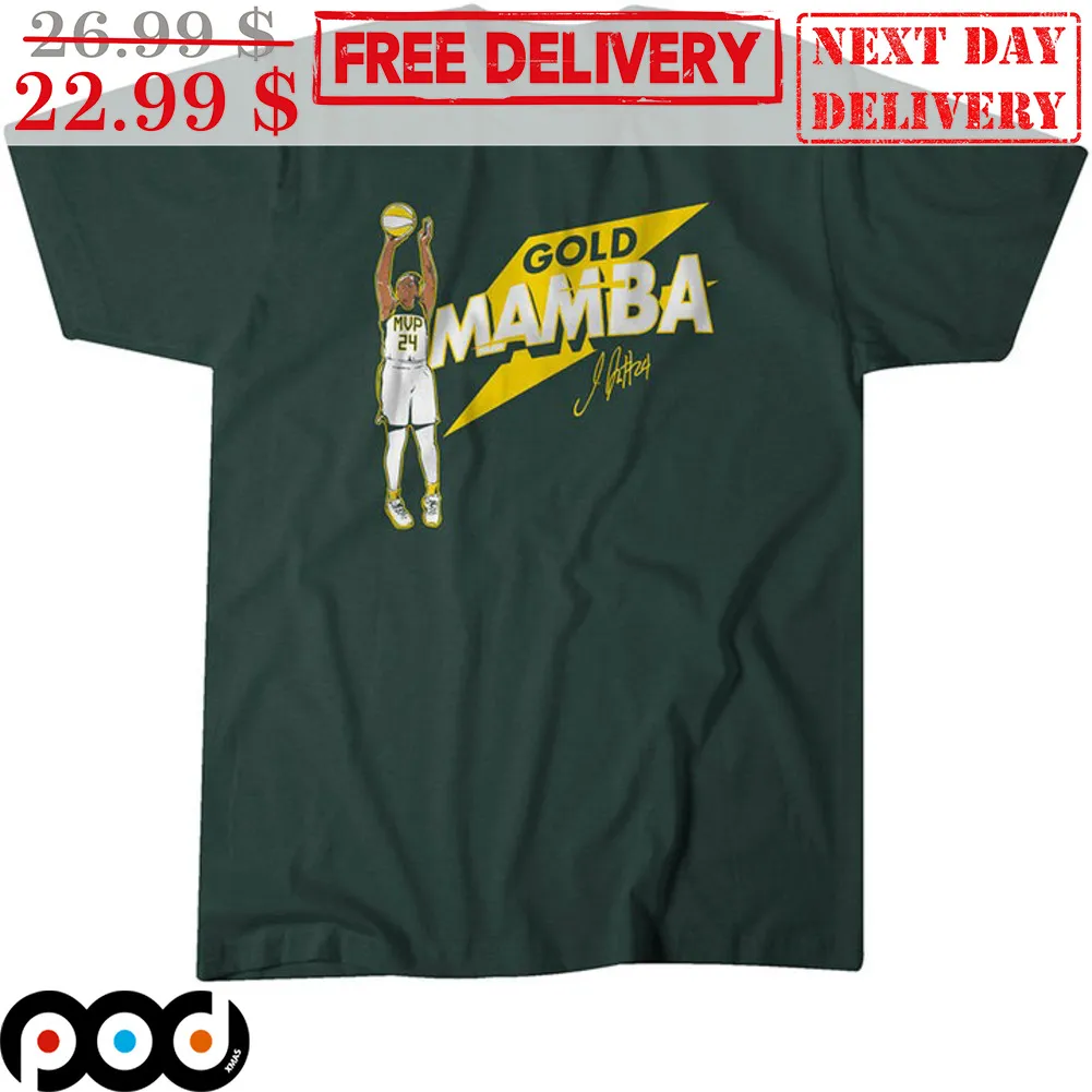 Gold Mamba Jewell Loyd Seattle Storm Signature Shirt