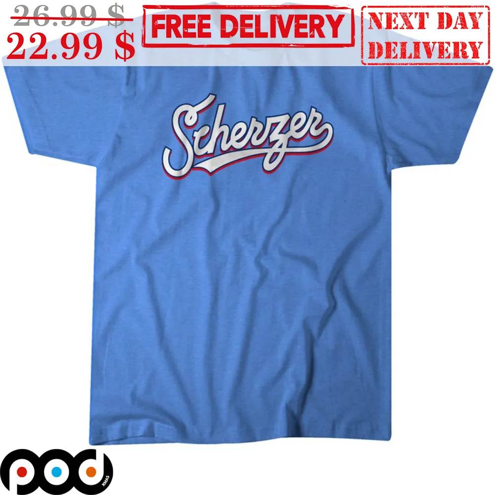 Max Scherzer Text Texas Rangers Shirt