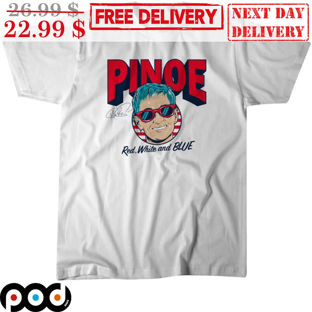 Pinoe Red White And Blue Megan Rapinoe Signature Reign FC Shirt
