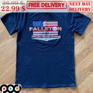 Fallston 2023 Future Stars Firecracker Fournament Baseball American Flag Shirt