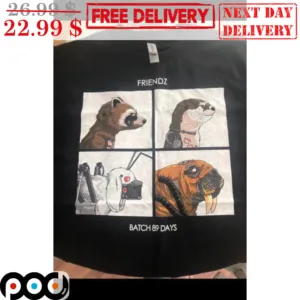 Rocket Lylla Floor Teefs Friendz Batch 89 Days Guardians of the Galaxy Vol. 3 Shirt