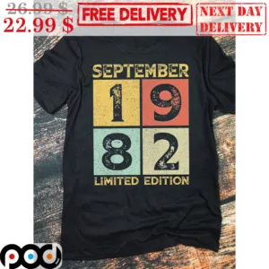September 1982 Limited Edition Vintage Shirt