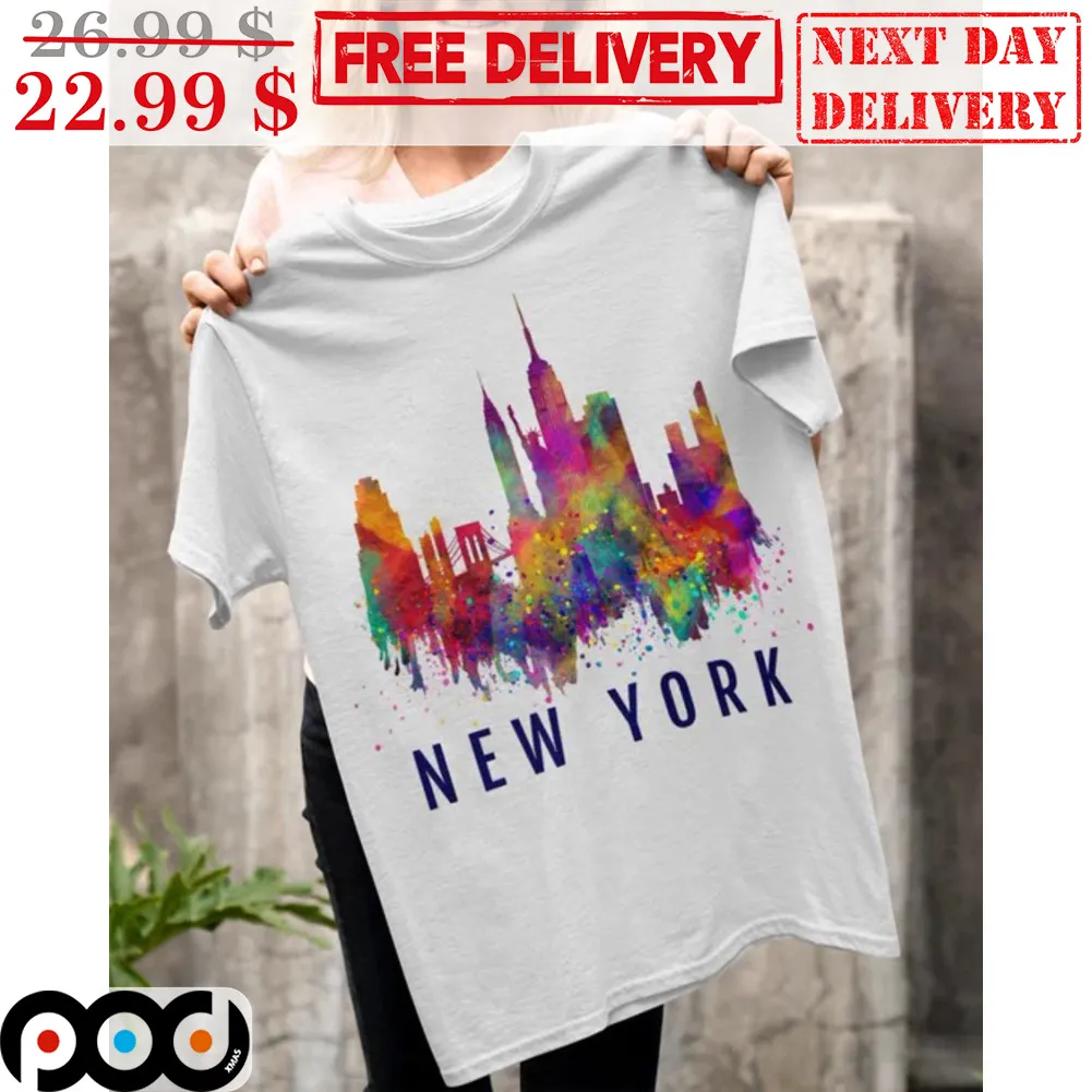 New York City Graphic Colorful Shirt