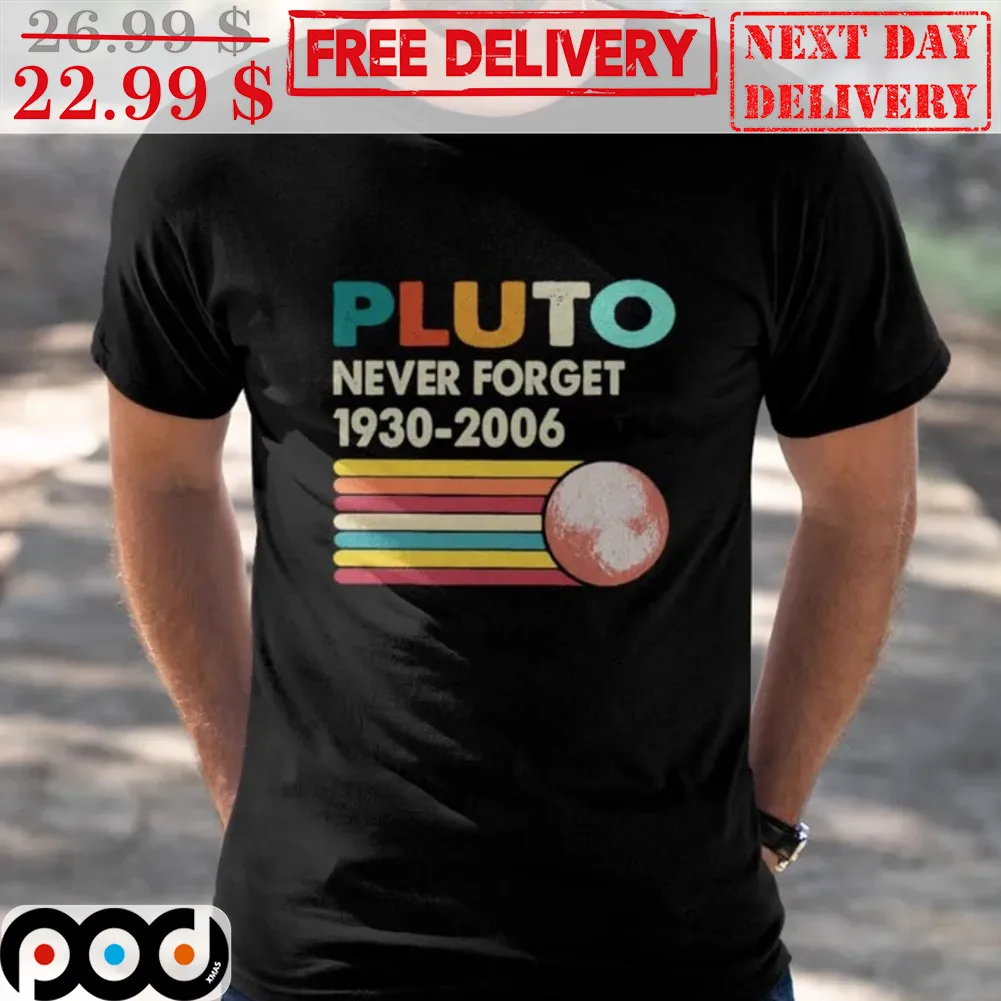 Pluto Never Forget 1930-2006 Vintage Shirt