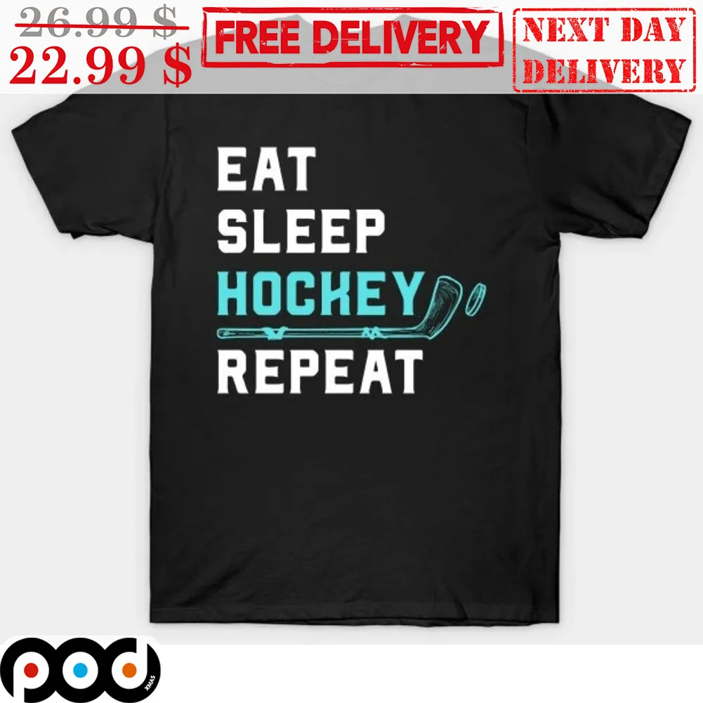Eat Sleep Hockey Repeat Shirt