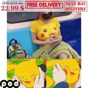 Pikachu Pokemon Face Fun Shirt