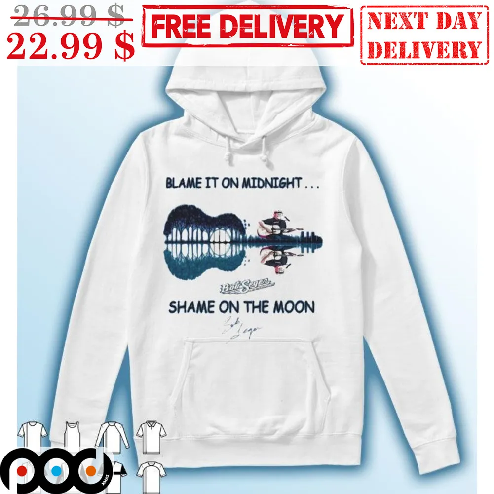 Bob Seger Guitar Blame It On Midnight Shame On The Moon Signature Shirt